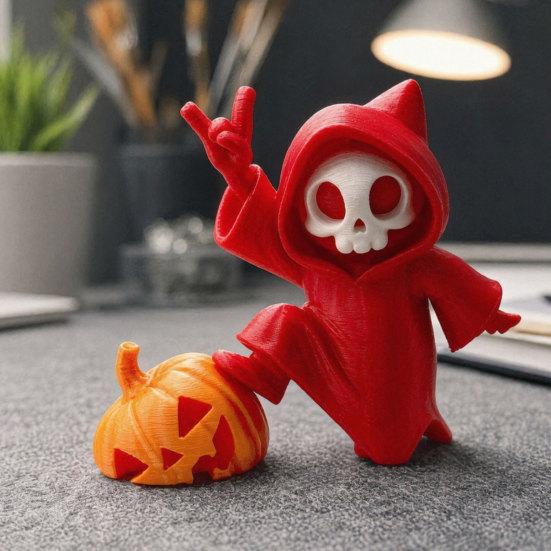 Украшение на Хэллоуин, Фигурка привидения и тыквы с матовой текстурой, 3D-печатное украшение на Хэллоуин для рабочего стола, спальни, автомобиля