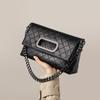 New Autumn and Winter Women's Bags  Fashionable Light Luxury Diamond Chain Bag  One-shoulder Bag  Underarm Bag