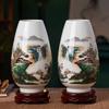 Chinese Jingdezhen Ceramic Vase Flower Arrangement Decoration Items Home Room Furnishing Accessories Cafe Office Ornaments Art