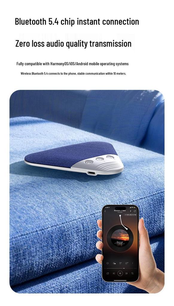 V3pro Ультратонкий Bluetooth-динамик под подушку для сна с белым шумом