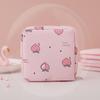 Girls' Cartoon Multifuntional Sanitary Napkin Storage Bag - Large Capacity, Portable, Student Use