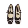 [Bailey Ballet Mary Jane] French Square Head Bow Inner Height Increase 2025 Autumn New Mary Jane Single Shoes Women