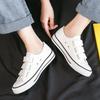 F003 Women's Trendy Low-Top Velcro Canvas Shoes - Casual Rubber Sole Sneakers