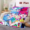 Miku and Teto 2D Flat Pattern Flannel Blanket High quality All Seasons Warmth and Comfort Perfect for Christmas Gifts.DMT0925235