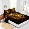 Four-Piece Mattress Digital Printing Mattress Protective Cover Bedding Skull Kit