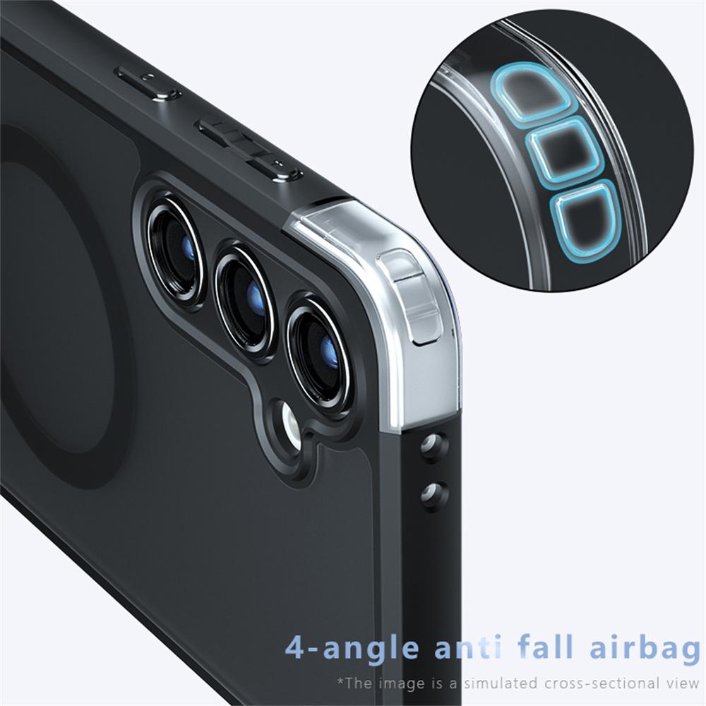 Luxury Matte Magnetic For Magsafe Case for Samsung S26 S25 Edge S24 Plus S23 FE S22 Ultra A55 A54 A35 A34 A25 A16 A15 A06 Cover