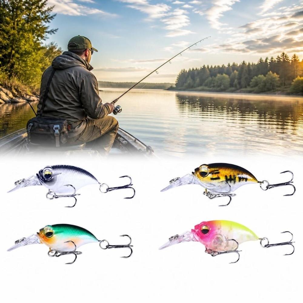10PCS 6cm-6.2g Micro Swimbait Lures Mini Topwater Fishing Lures Crankbait Lures For Pike Fishing
