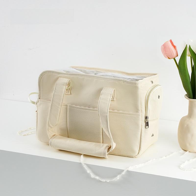 Korean Small Dog Outing Bag - Portable Pet Carrier for Cats and Small Dogs
