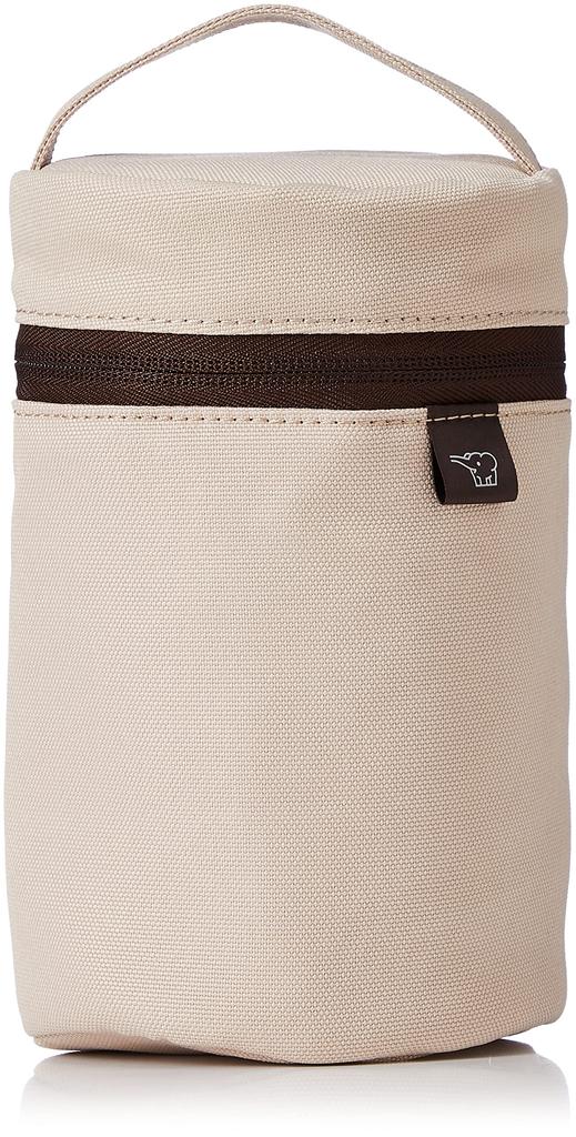 ZOJIRUSHI [Limited Stock] Zojirushi Soup Jar Pouch, Medium (Food Jar Size 350-550mL), with Cutlery Pocket and Handle, Fully Washable, Beige,