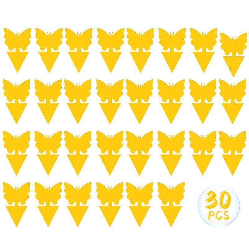 30 шт., липкая доска от насекомых, домашний сад, борьба с вредителями, липкие ловушки для мух, цветочный горшок, защита растений