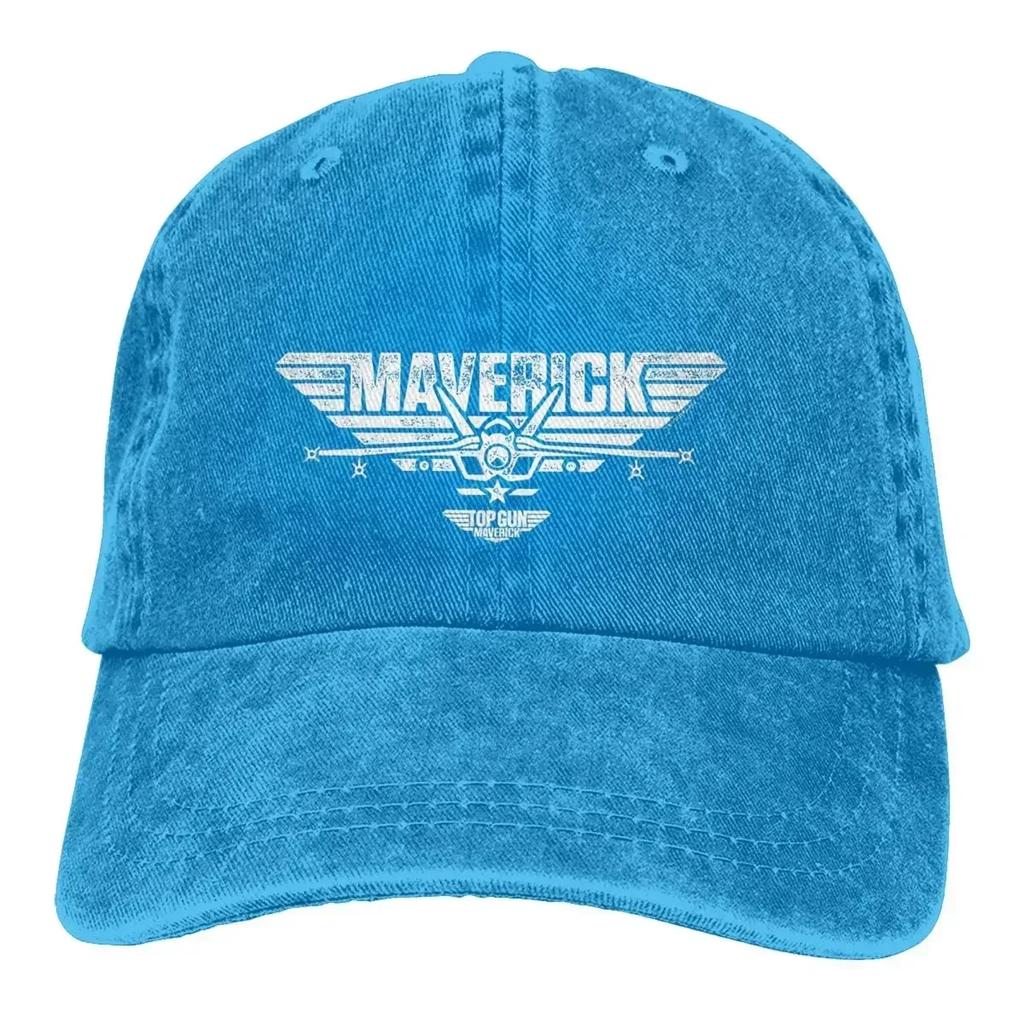 Разноцветная Кепка с Козырьком Мужская Женская Ковбойская Кепка Top Gun Maverick С центральным Логотипом Самолета Бейсбольные Кепки Персонализированный Козырек Защитные Кепки