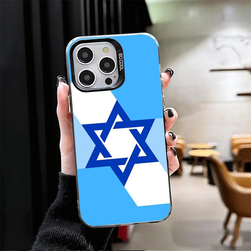 Чехол для телефона David Jewish Star Symbol Ударопрочный для iPhone 17 Air 16 16E 15 Pro Max 14 Plus 13 Mini 12 Задняя крышка Противоударный Funda