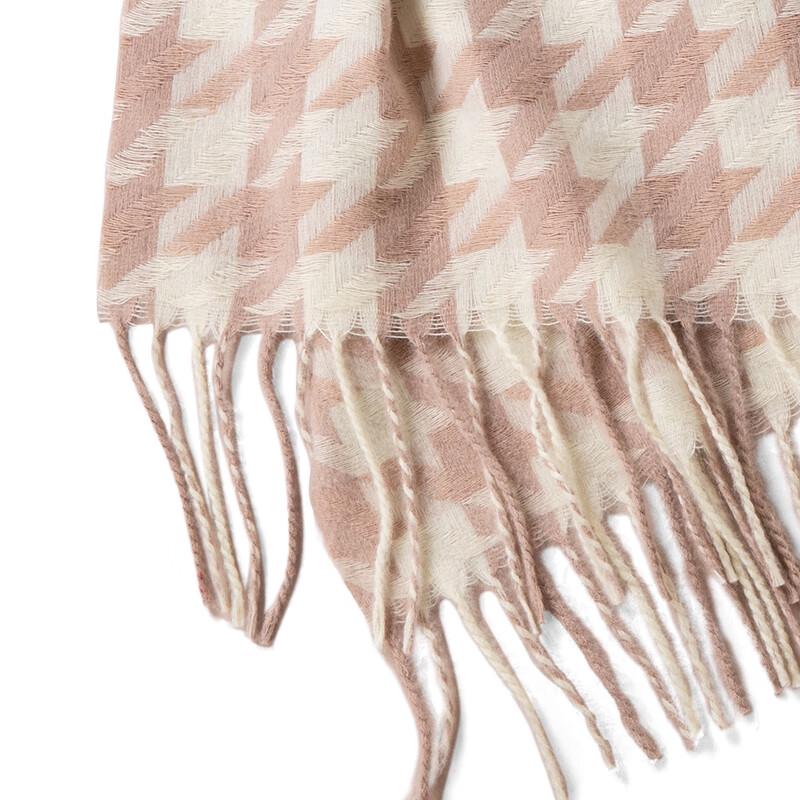 Aisi Yalan Skin-Friendly Houndstooth Plaid Scarf