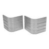 2 Pack Deck Corner Cap Heavy Duty Aluminum Height 3 1 8in to 3 3 16in Top 3 1 8in to 3 3 16in for 90 Deg Rounded Corner