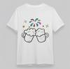 Women's Plus Size Classic T-Shirt Foamy Beer Mugs with Fireworks Graphic Tee