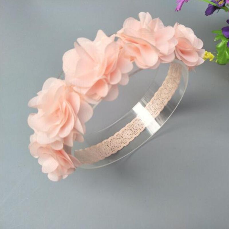 New Baby Flower Headband Ribbon Hair Bands Handmade DIY Headwear Hair Accessories