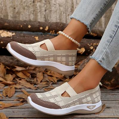 Модная женская обувь 2025 Высокое качество Слипоны Женские вулканизированные туфли Модное сочетание цветов Легкие Бестселлер Удобная повседневная обувь