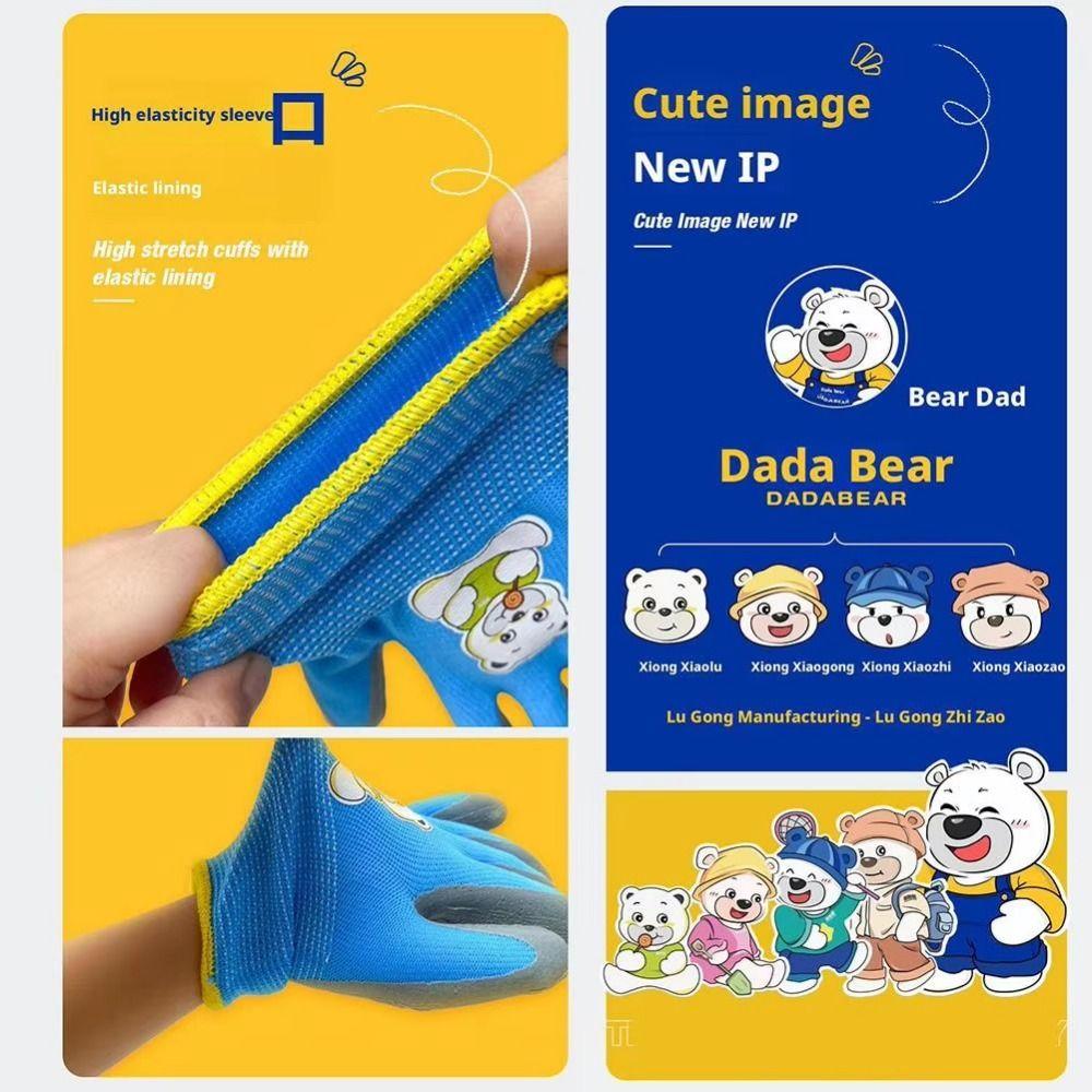 Polyester&Latex Garden Work Gloves Non-Slip Garden Supplies Durable Yard Work Gloves Garden Work