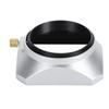 49mm Lens Hood Square Lens Hood Shade Accessory Sun Shade Shield for Digital Camera Silver
