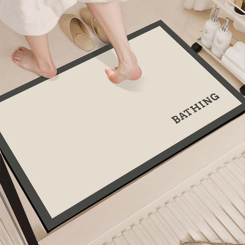 Суперабсорбирующий коврик для ванной, быстросохнущий коврик для ванной комнаты, коврик для входа из кожи Napa, коврик для туалета Tapis Easy Clean, коврик для туалета