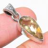 Натуральный цитрин, драгоценный камень, ручная работа, подвеска из 925 пробы стерлингового серебра, 1,25" y5B13