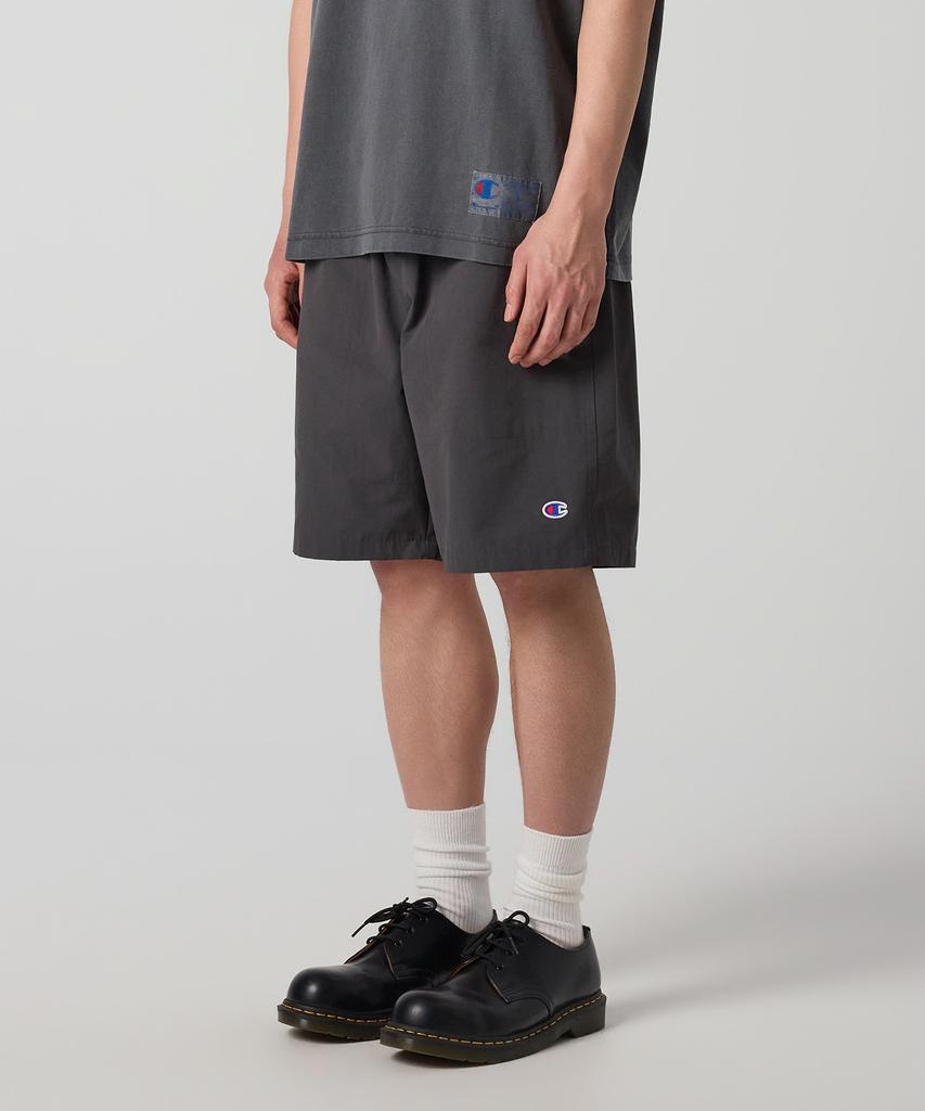 Champion Шорты с тканым логотипом C, угольные