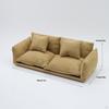 Miniature Dollhouse Sofa Couch 1:12 Scale Mini Furniture Toy Model with Pillow