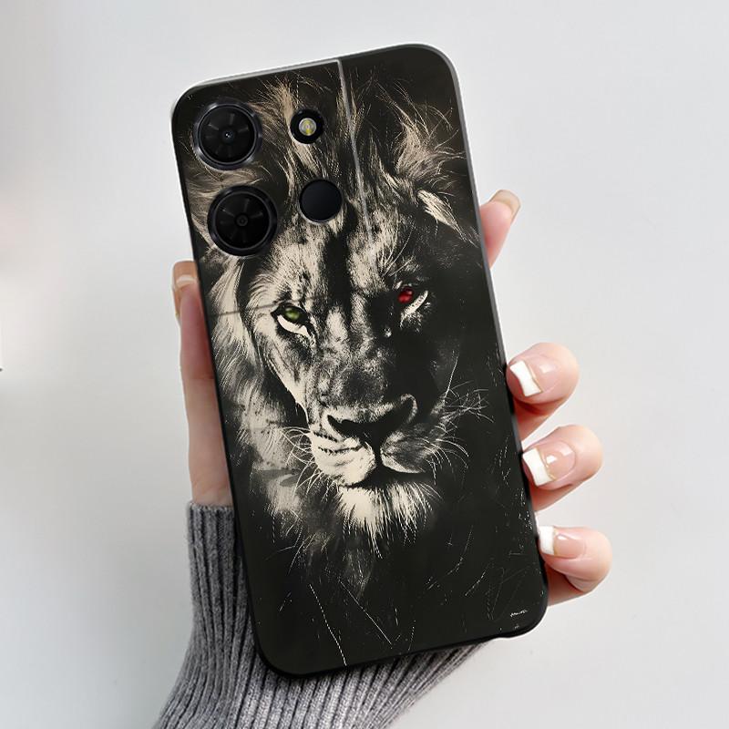Shockproof Black Casing For TCL 503 Beautiful Aurora Snow Mountain Pattern Cover For K32 5G (T513W)/TCL K33 5G (T513Z) Soft Case