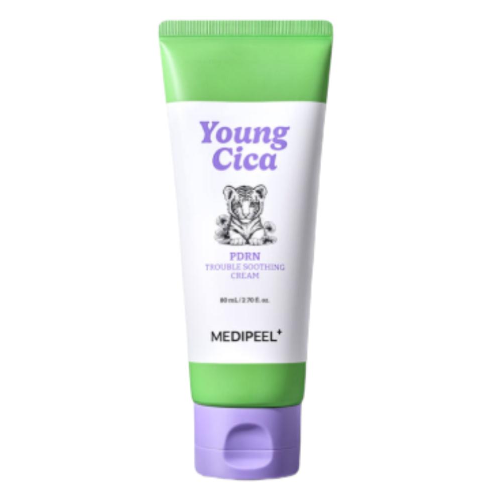 MEDI-PEEL Young Cica PDRN Trouble Calming Cream 80ml - Intensive Soothing & Skin Repair Cream for Acne-Prone and Sensitive Skin
