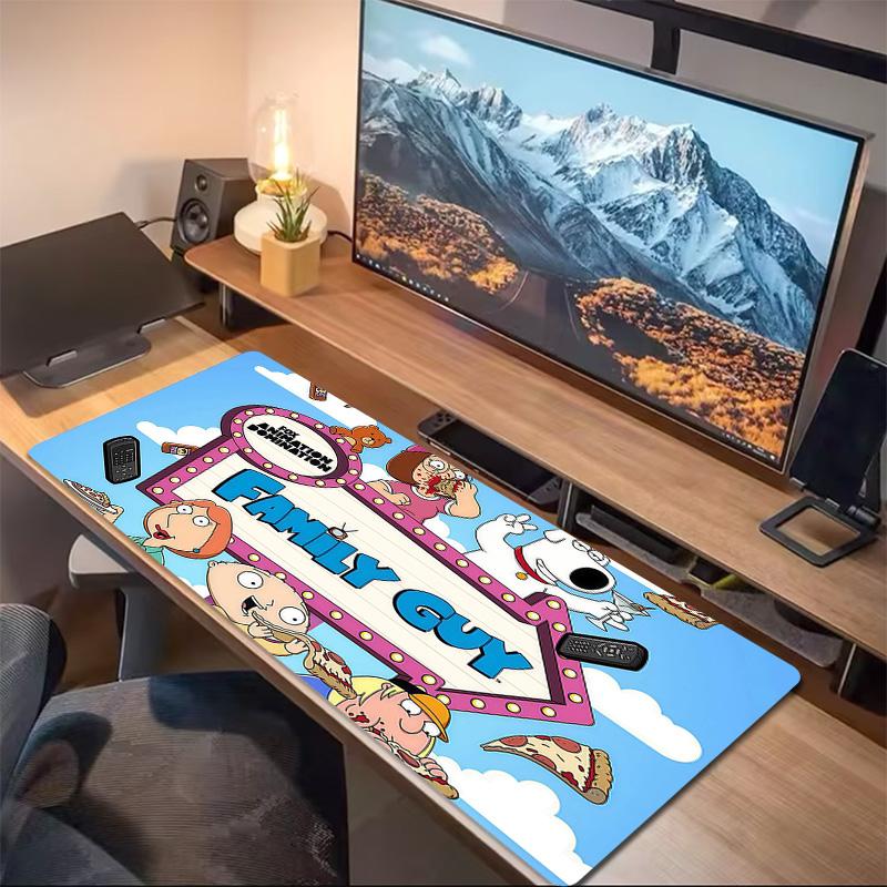 Family Guy Print Cushion Non-slip Laptop Tablet Big Mousepad XXL Mat Mini PC Playmat With Lock edge