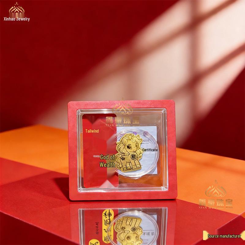 Pure Gold Persimmon Ruyi Phone Sticker - Attract Wealth & Fortune