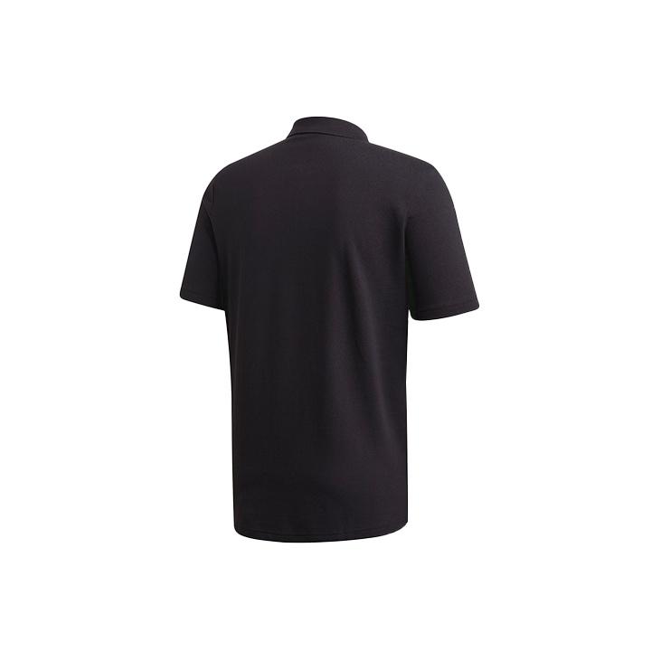 adidas Originals Trefoil Повседневная спортивная футболка-поло с коротким рукавом Мужские топы черные GD2551