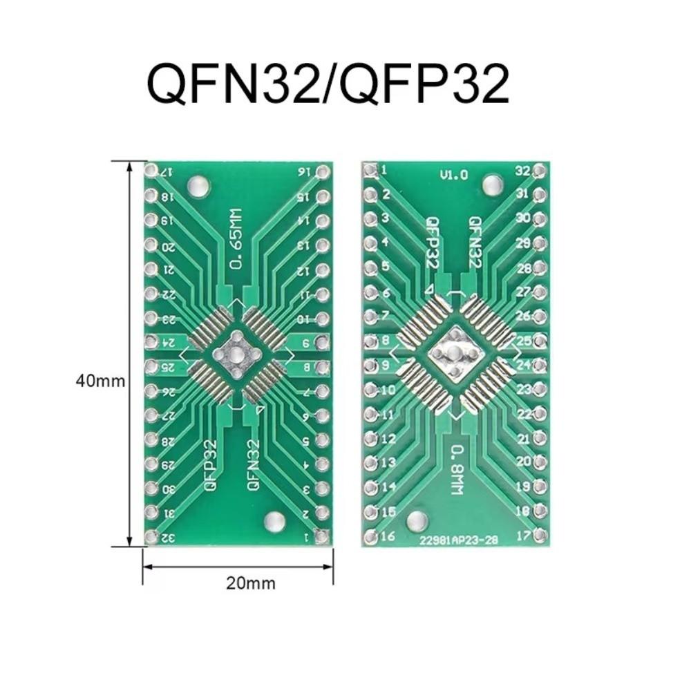 10Pcs Through-Hole Interface Patch Adapter Board Stable Soldering PCB Adapter Board IC Testing