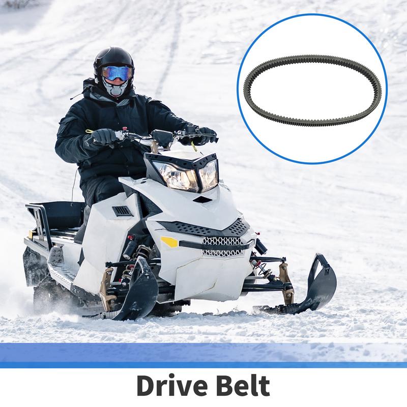 Motoforti Drive Belt Compatible for Arctic Cat Z370 1999-2007, Wear-Resistant Rubber Fiber Black Powersports V-Belt