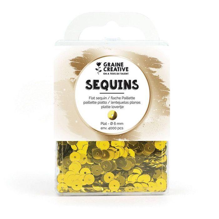 Boîte de sequins plats or - 4000 pièces