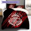 Club Deportivo Toluca Football Club  Pattern Bedding Quilt Set  Home Decoration  Gift (1 * duvet cover + 2 * pillowcase  without core)