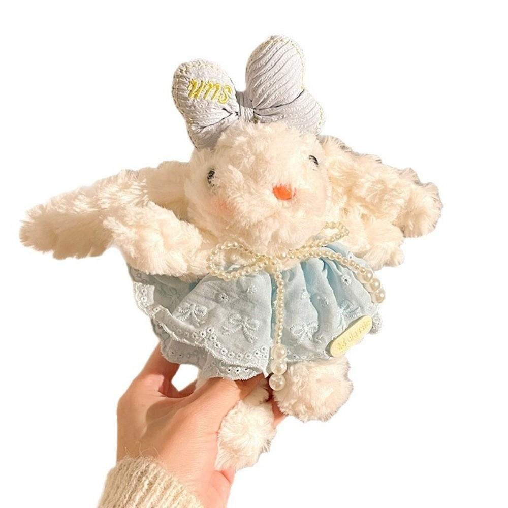 Hanging Doll Keychain Cute Plush Rabbit Key Ring Stylish Car Key Chain Bag Accessory