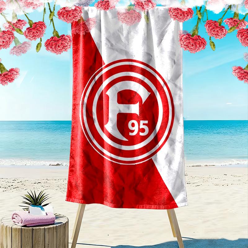Fortuna Dsseldorf Print Beach Towel, Large Soft Quick Dry Towel for Beach Camping Swimming