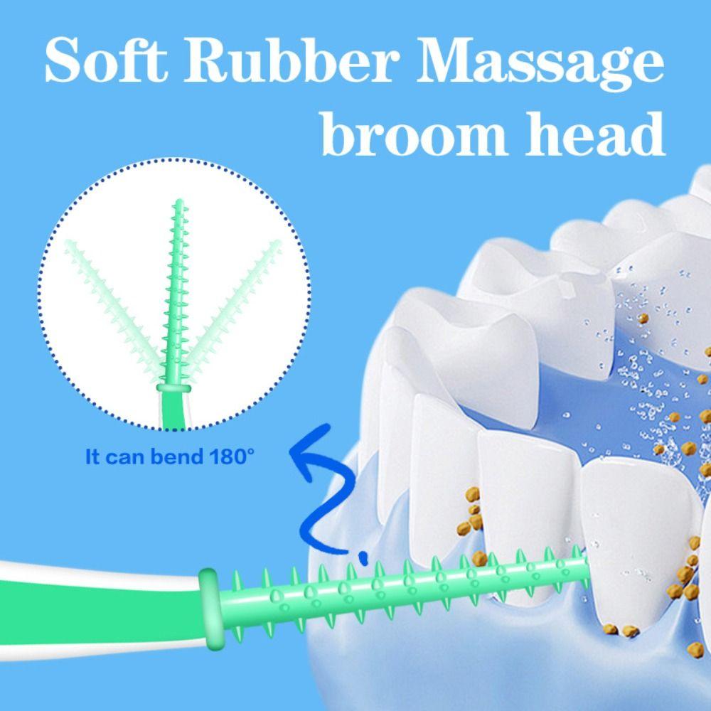 60Pcs Tooth Cleaning Orthodontic Interdental brush Soft Bristle Tooth Cleaning Device  Unisex