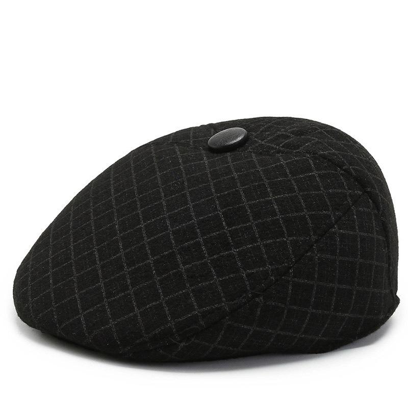 Осень и зима новая мужская кепка с козырьком, папа и дедушка для путешествий на открытом воздухе, утолщенная теплая защита для ушей, кепка вперед