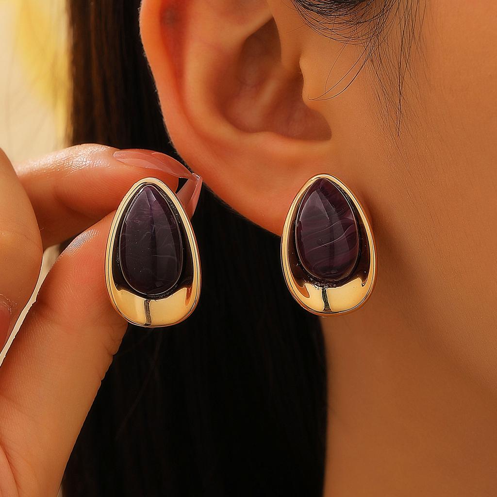 Серьги с каплями масла, темпераментные, элегантные женские, модные аксессуары, ювелирные изделия, для вечеринки, повседневное ношение