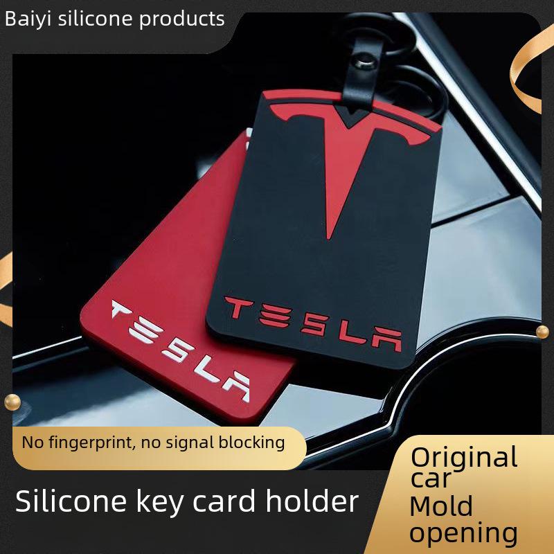 Tesla Model 3/Y Waterproof Silicone Key Card Cover – Wear-Resistant Protective Shell