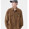 Retro Corduroy Shirt Men'S Spring And Autumn Shirt Casual Workwear Men'S Coat Long Sleeved Top Plus Size