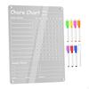 Dry Erase Board for Fridge Acrylic Chore Chart Reusable Do List Planner Weekly Calendar