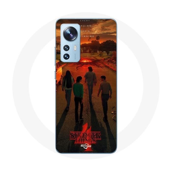 Coque pour Xiaomi Mi 12 / 12X Stranger Things Saison 4 Affiche Art Equipages de la Nouvelle Théorie