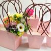 Portable Foldable Flower Box Waterproof Kraft Paper Handy Gift Boxs DIY Wedding Party Handhold Rose Gypsophila Packaging Boxs