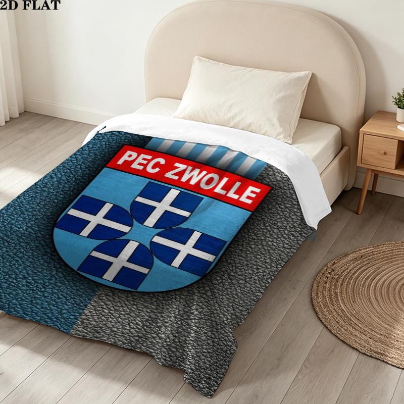 Pec Zwolle Print Flannel Blanket, High quality Comfortable for All Seasons, Home Decor, Warmth and Comfort, Perfect for Christmas Gifts