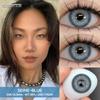 Eyeshare 1 Pair Colored Pupils for Eyes Natural Gray Big Eyes Contacts Cosmetics Green Eye Color Lens for Woman