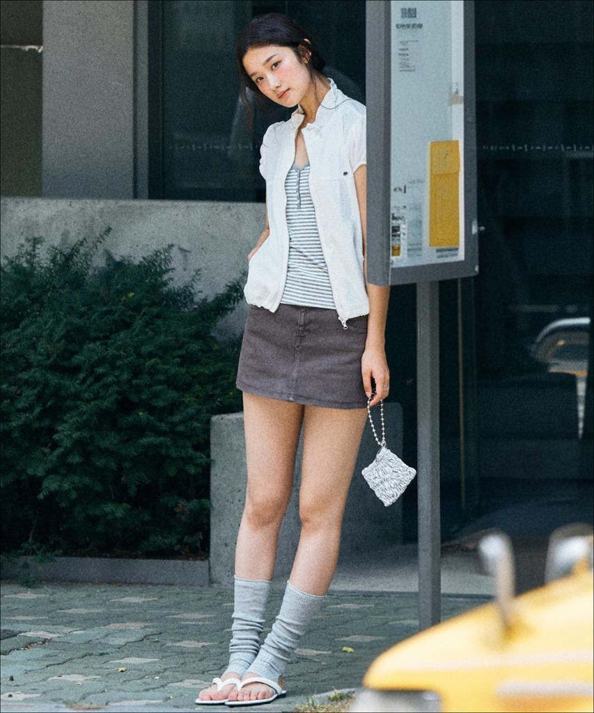 MIXXO Denim Skirt Pants_Miwthg716J