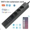 Умная Wi-Fi удлинитель с 4 розетками переменного тока + 4 USB, EU вилка, Переключатель-таймер, Розетка, Управление по времени, Bluetooth-управление, Многофункциональная розетка